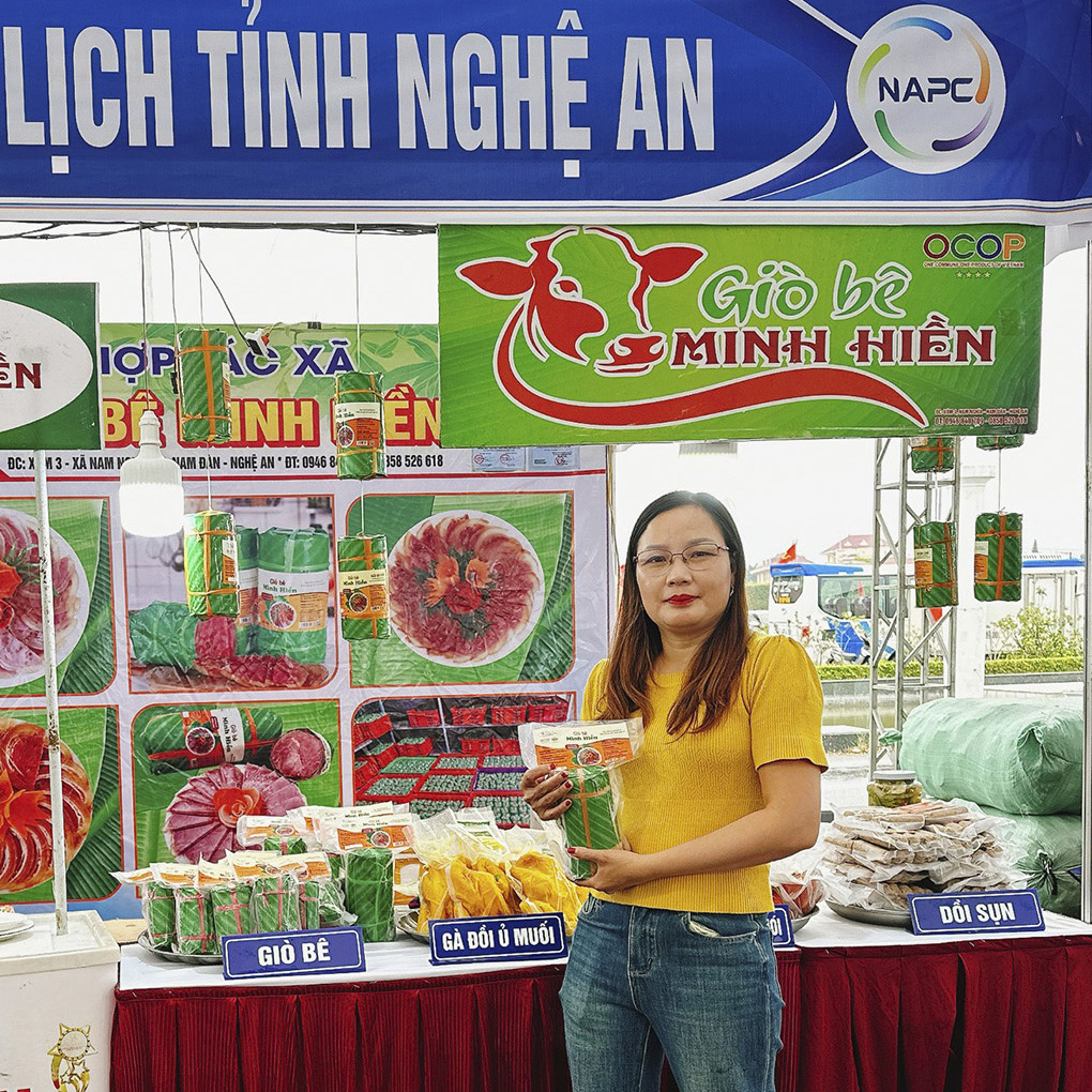 Giò bê Nam Nghĩa Minh Hiền tăng sản xuất đón tết